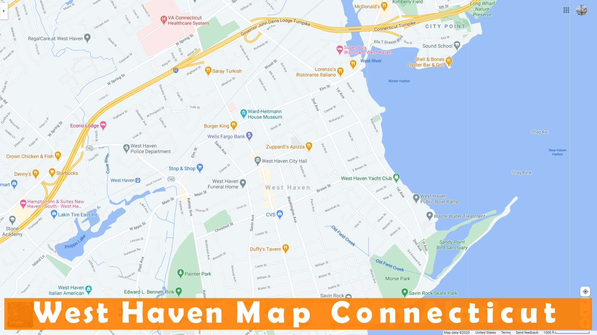 West Haven Connecticut Map
